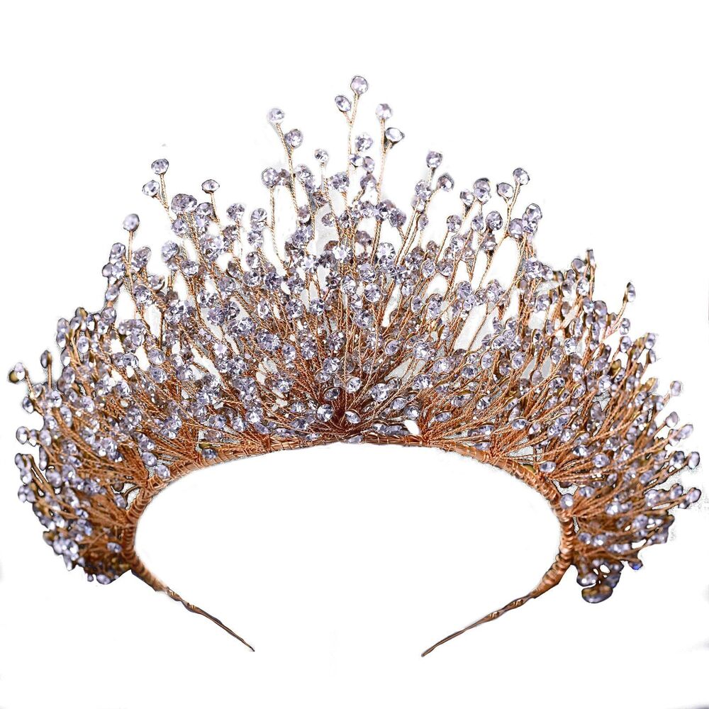 5089 Bridal Wedding Headband Crystal Tiara Crown,Queen Tiaras
